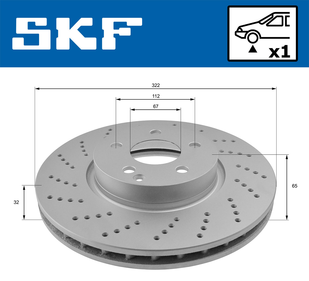 SKF VKBD 80085 V1 Disc frana